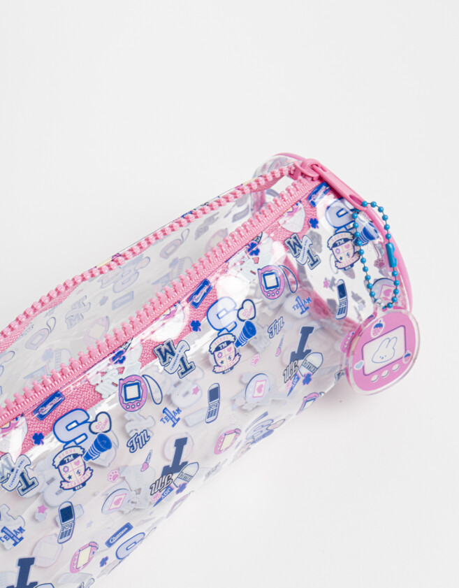 Cartucheras PVC Cartuchera De Pvc Estampada Con Charm De Acrílico - Combinacion Multicolor