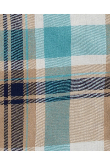 Camisa de sarga, con capucha, diseño a cuadros Camisa de sarga, con capucha, diseño a cuadros