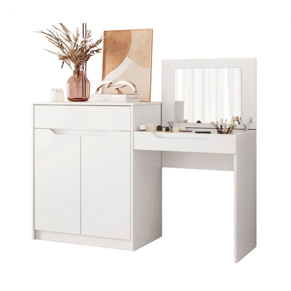 Escritorio Tocador 1 puerta 1 cajón - Trend Blanco