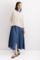 Sweater Oceano Crop Crudo