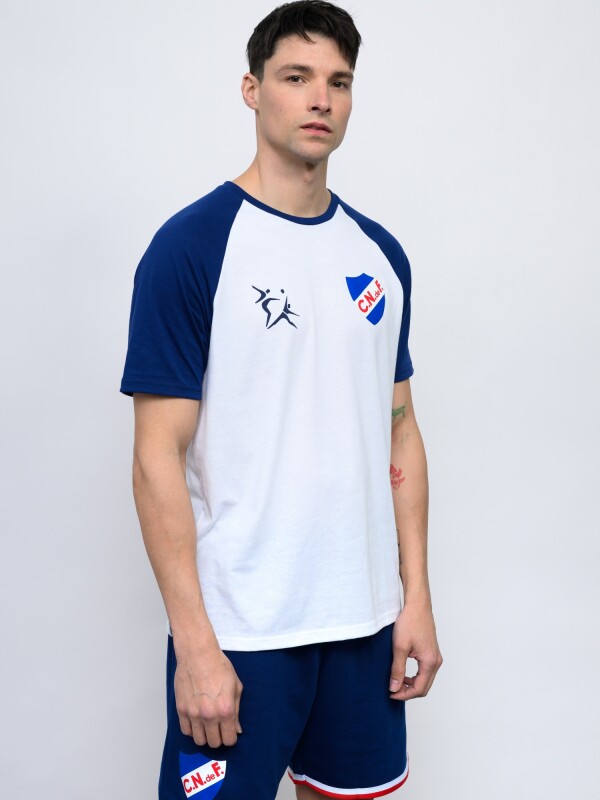 T-SHIRT DUVIX Licencias Hombre Blanco, Azul Marino