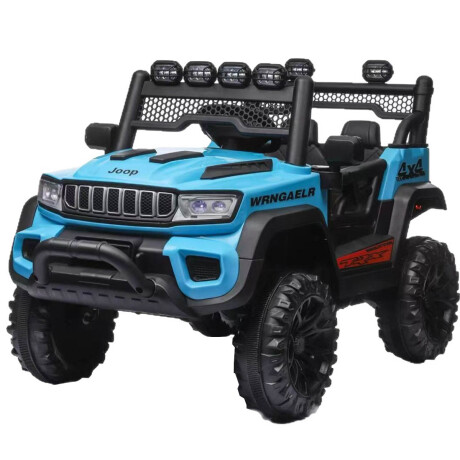 Auto Jeep Compact Batería C.remot Luz Música Español! Celeste