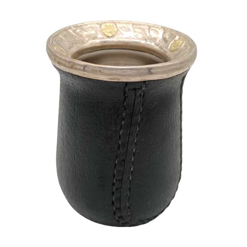 MATE CAMIONERO PLATA Y ORO 23 Negrouniforme
