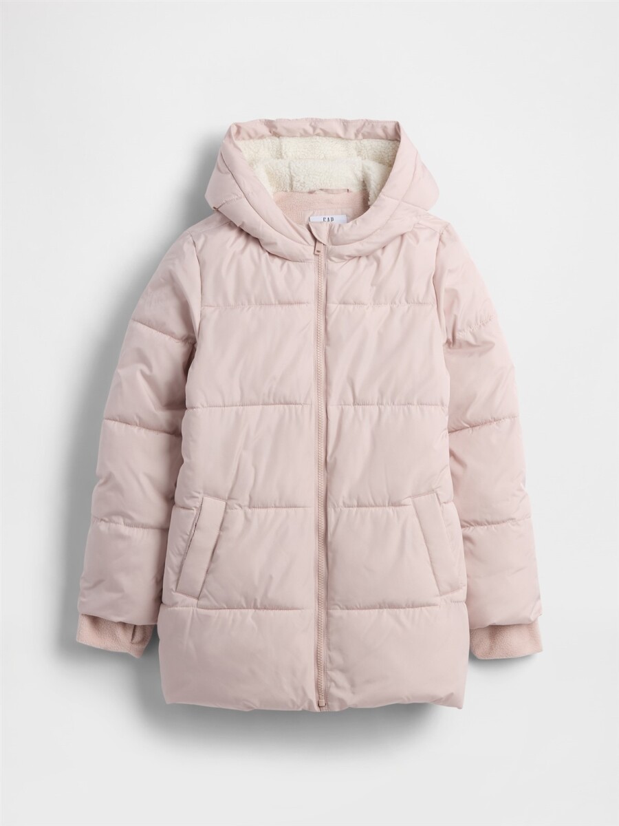 Campera Warmest Larga Niña - Dull Rose 