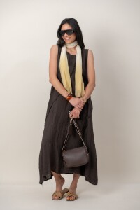 VESTIDO TIALLI Chocolate