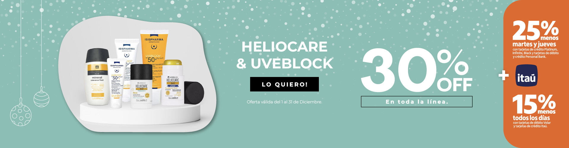 Heliocare y Uveblock 30%