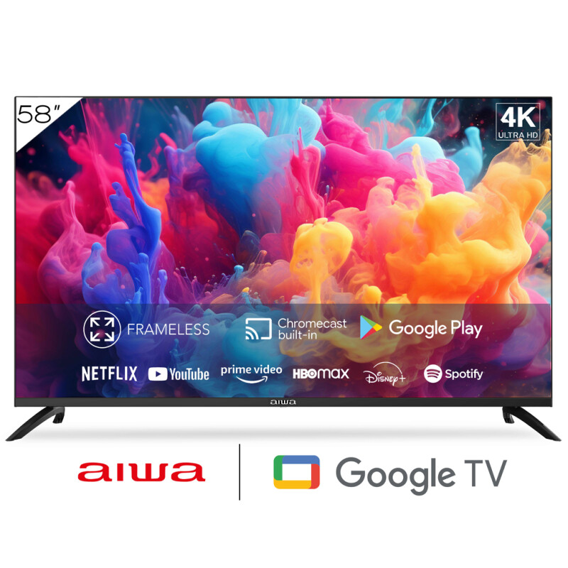 Smart TV 58'' Aiwa Google TV 4K Smart TV 58'' Aiwa Google TV 4K
