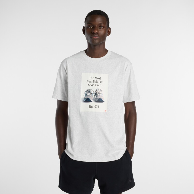Remera New Balance de Hombre - - MT61B0WFAHH WHITE