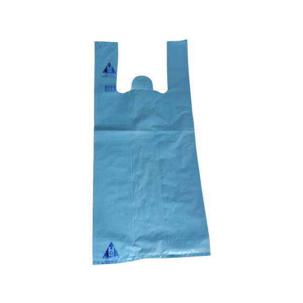 CAMISETA REFORZADA 45X60 CM. 60 MICRONES BLANCO