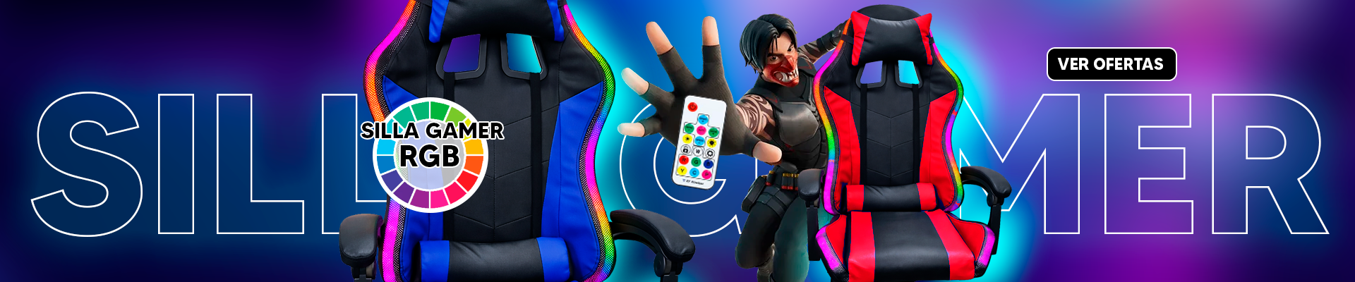 ¡Aprovechá las mejores Sillas Gamer con RGB!