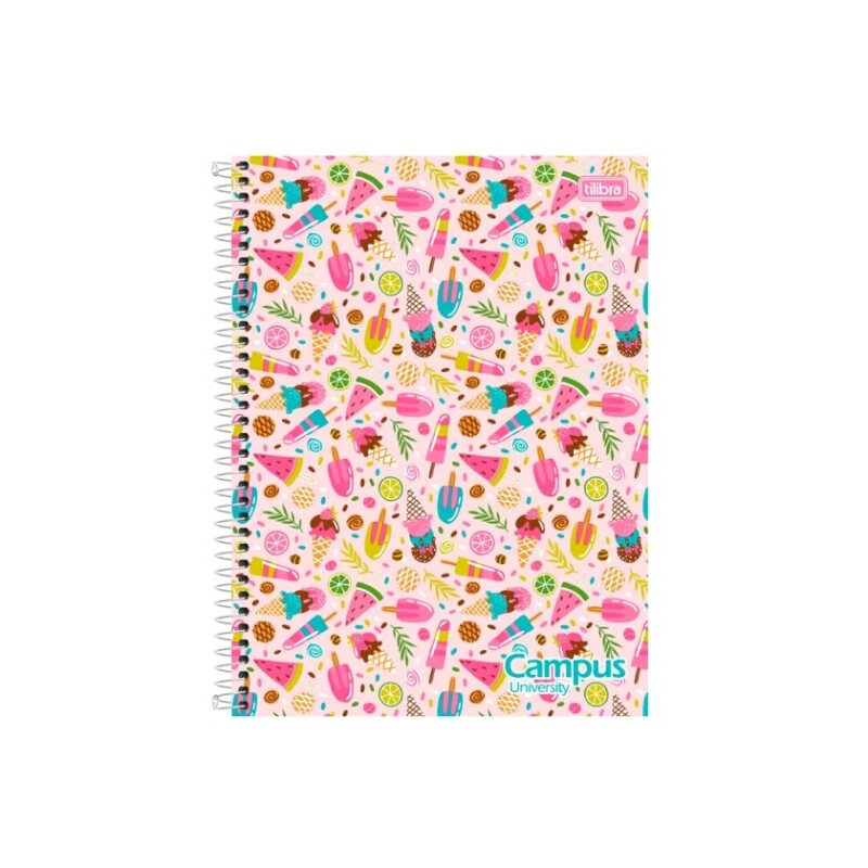 Cuadernola Fashion Tilibra Campus University Td Rayada Con Espiral 200 Hojas #CUADERNOLA FASHION TILIBRA CAMPUS UNIVERSITY TD RAYADA CON ESPIRAL 200 HOJAS