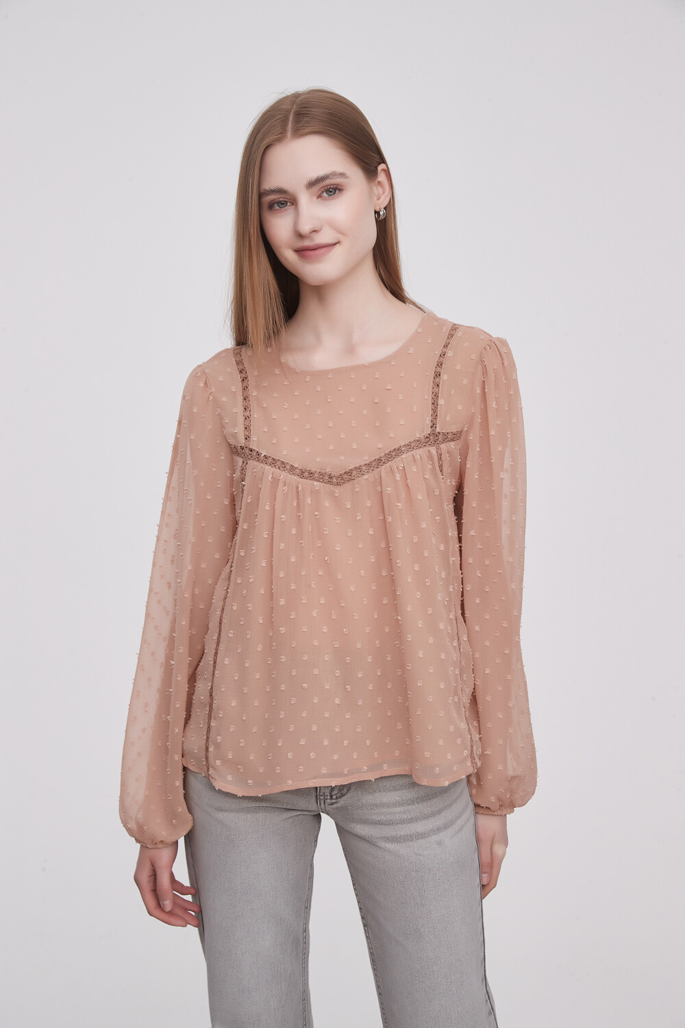 Blusa Lilibeth Beige Oscuro