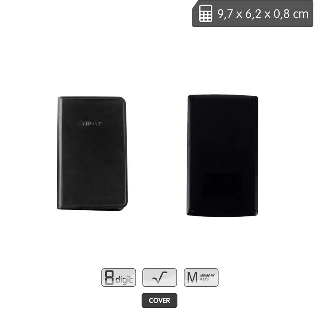 MAQUINA CALCULADORA MILAN 150908KBL POCKET COLOR NEGRO MAQUINA CALCULADORA MILAN 150908KBL POCKET COLOR NEGRO