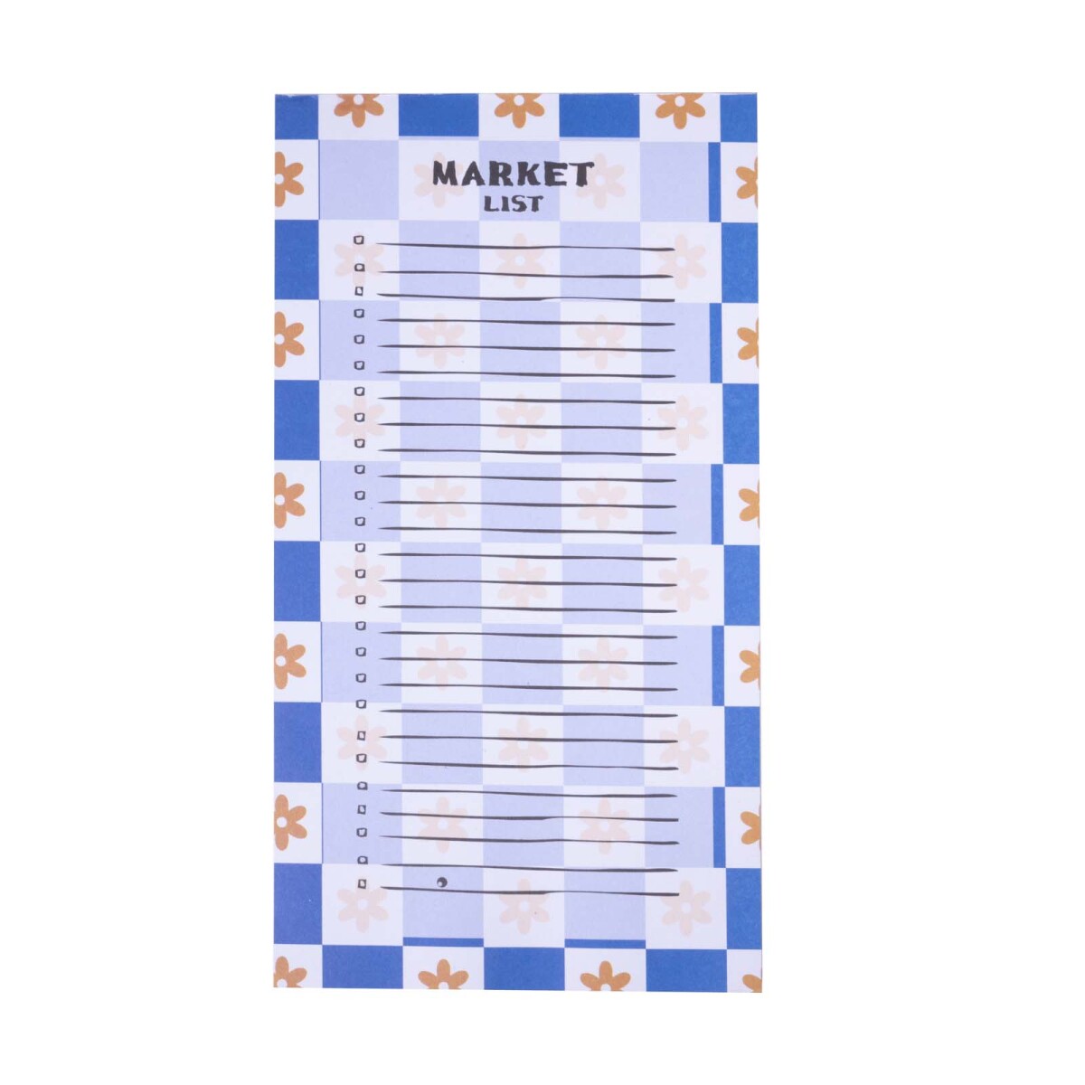 PAD PLANNER - PAPEL AZUL FLORES IMÁN 