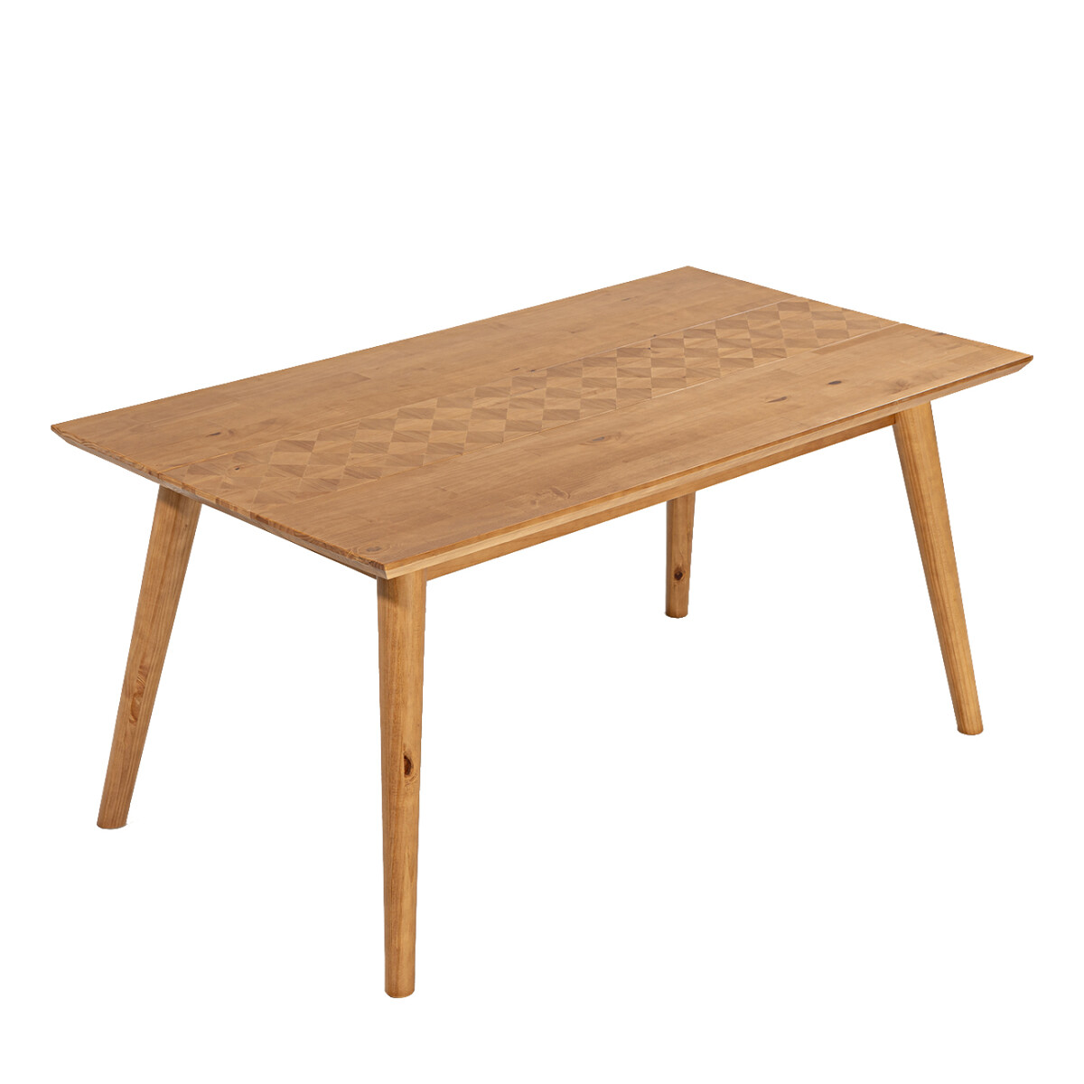 MESA DE COMEDOR EN MADERA MACIZA PARA 6 LUGARES 
