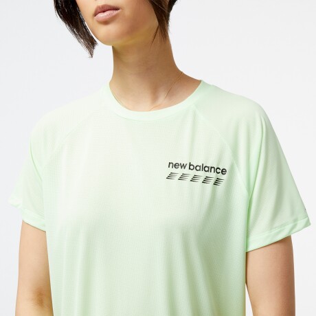 Remera New Balance de dama - WT31241GEN GREEN