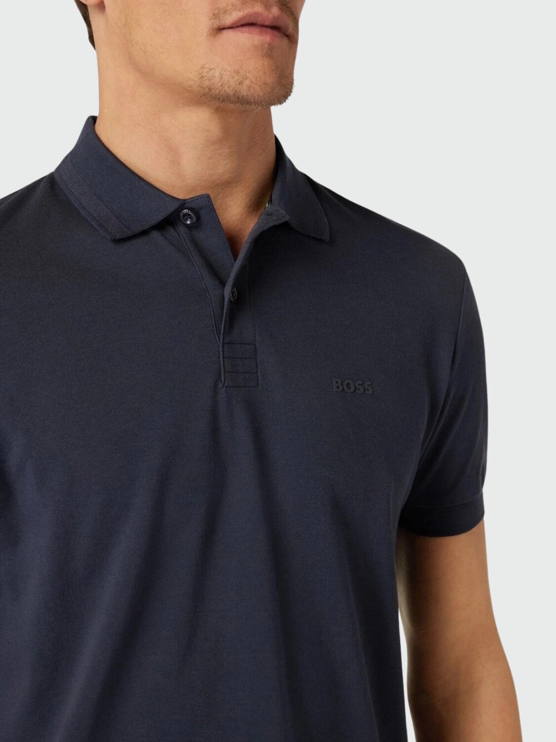 BOSS - Polo de Piqué Corte Regular Navy