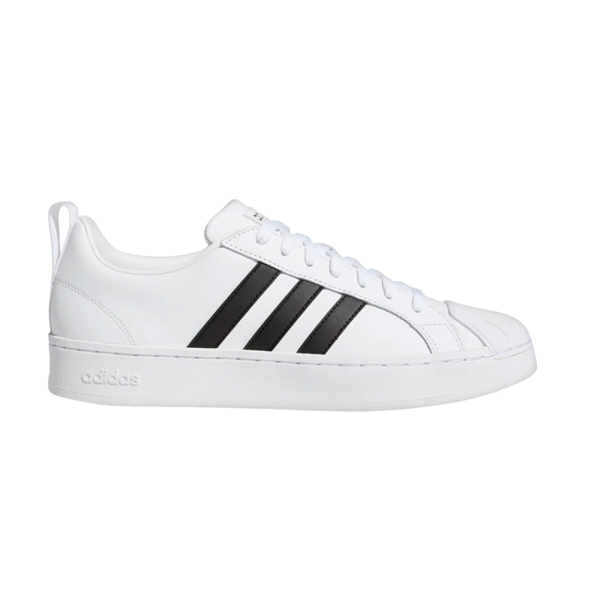 adidas COURT LOW STREETCHECK CLOUDFOAM - Cloud White / Core Black / Cloud White 