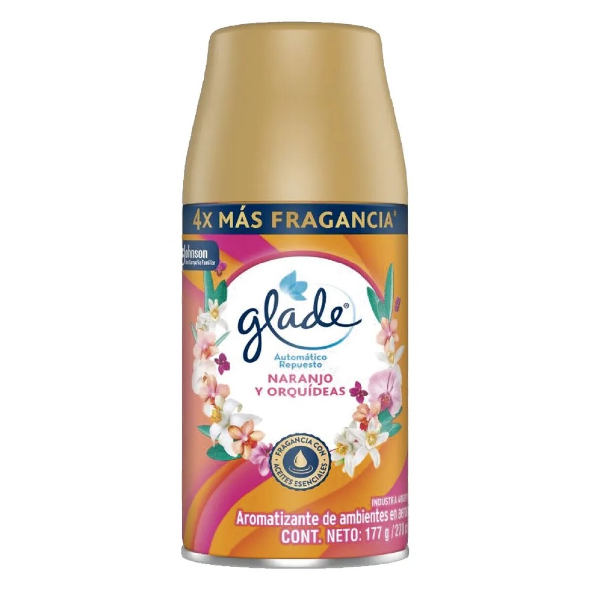 Repuesto Glade Automático Naranjo Y Orquídeas 270 Ml. 