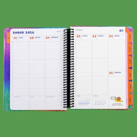 AGEND2A MONOBLOCK FLO MEIJE A5 SEMANAL ANILLADA 2026 - SUBITE AGEND2A MONOBLOCK FLO MEIJE A5 SEMANAL ANILLADA 2026 - SUBITE