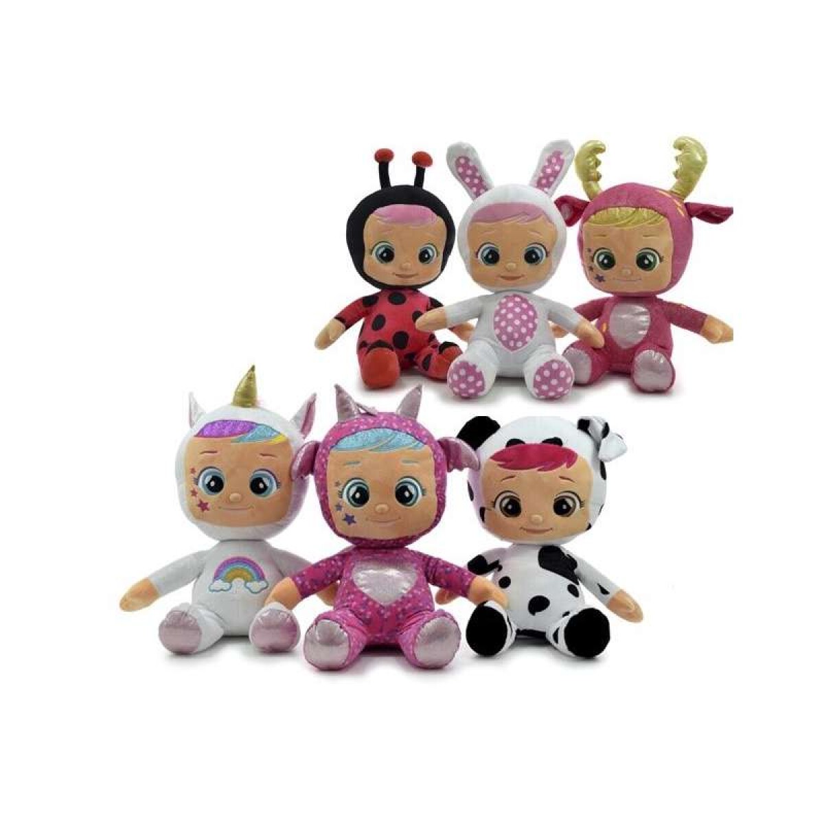 Muñeca Peluche Cry Babies Grande Phi Phi - Conejo 