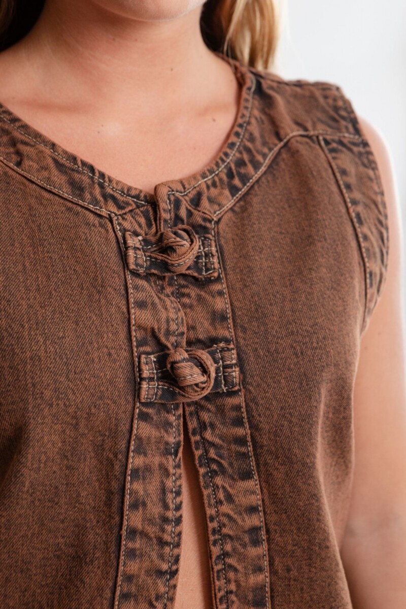 Chaleco Nodo - Marron 