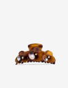 Broche Flores Broche Acrílico Con Flores - Marron Carey
