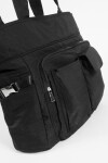 Shopper oversize bolsillos negro
