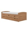 Cama Marinera 1 Plaza Con Cajones Ulli Marron