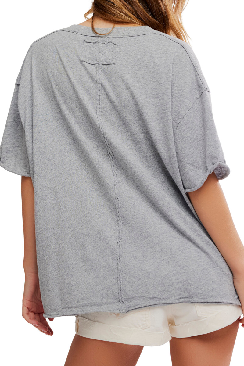 Camiseta Nina V Gris