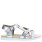 Sandalias de Niña MINI Miss Carol MARY cruzada Plateado