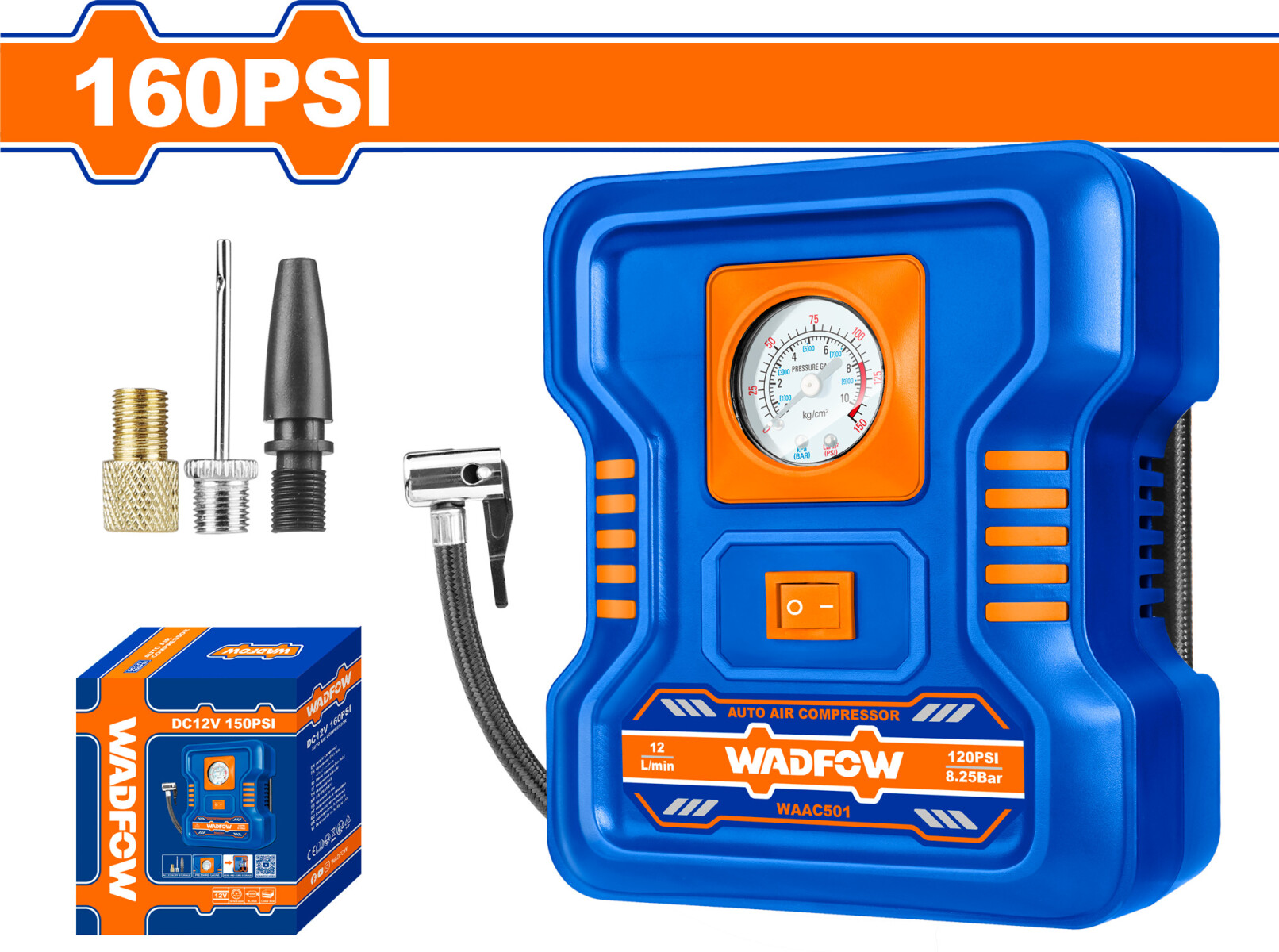 COMPRESOR 12V PARA AUTO WADFOW 
