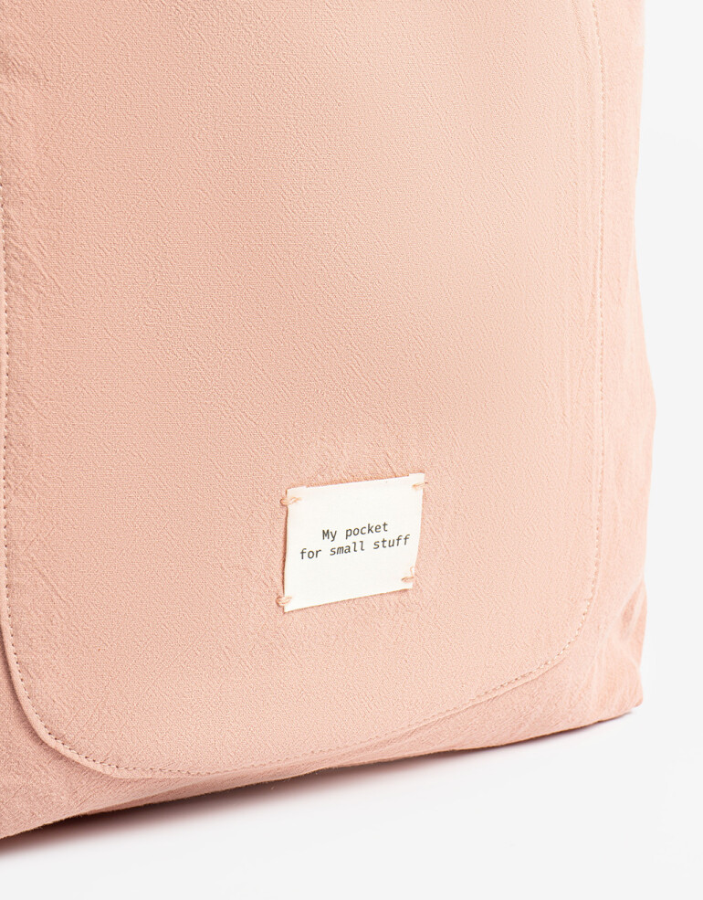 Bolsas reutilizables Tote Bag De Material Reciclado - Rosa Claro