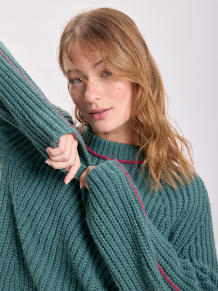 Buzo punto nervadura Verde