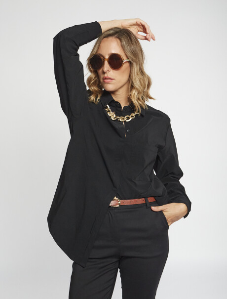 Camisa lisa negro