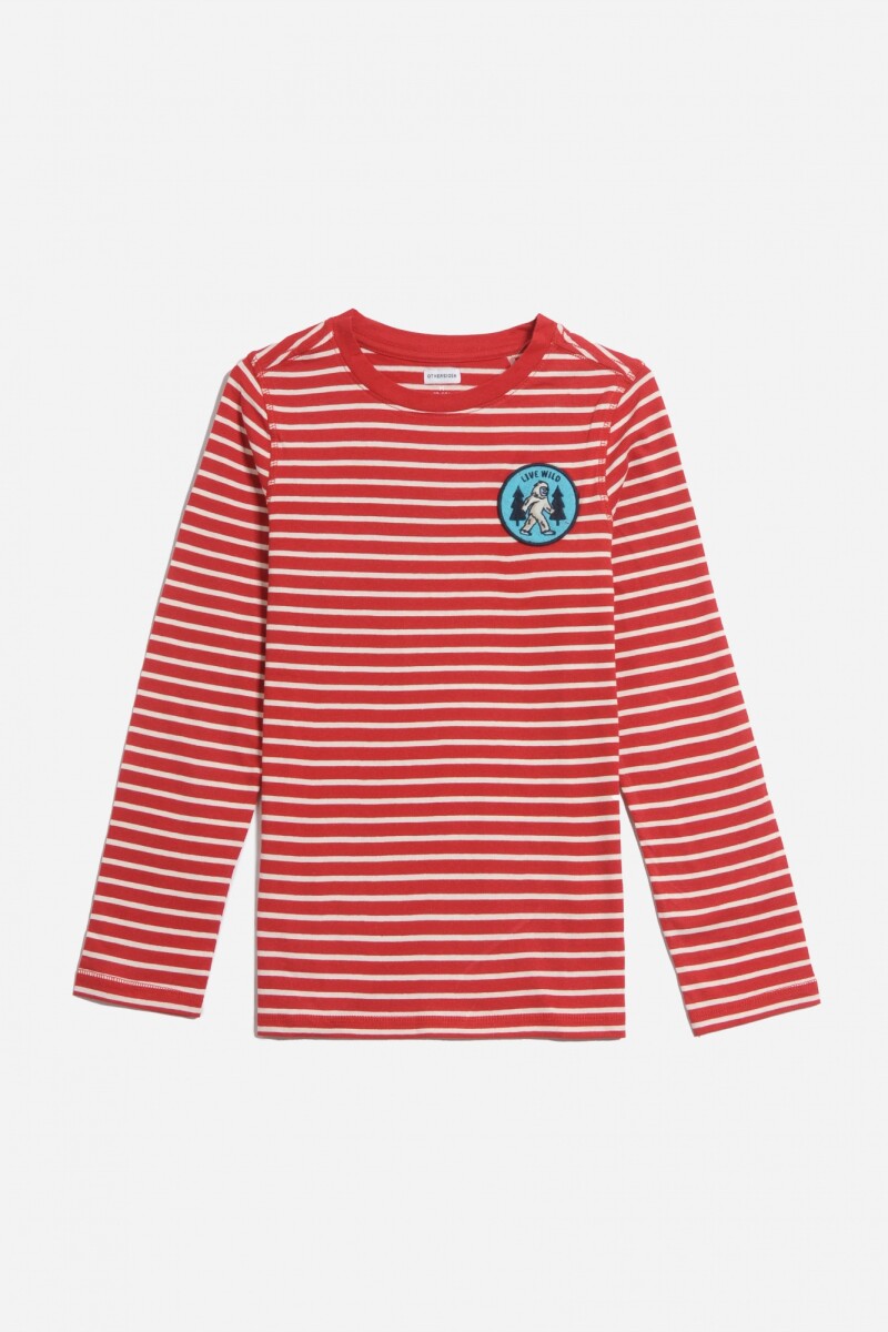 Remera a rayas - Rojo 