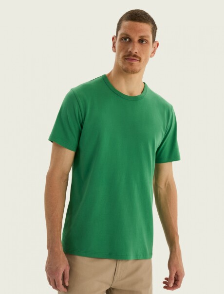 CAMISETA MANGA CORTA SLIM VERDE