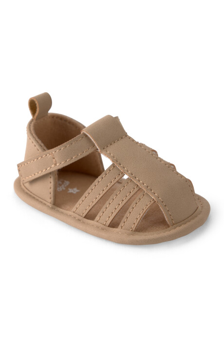 Sandalias pescadoras con velcro, marrón Sin color