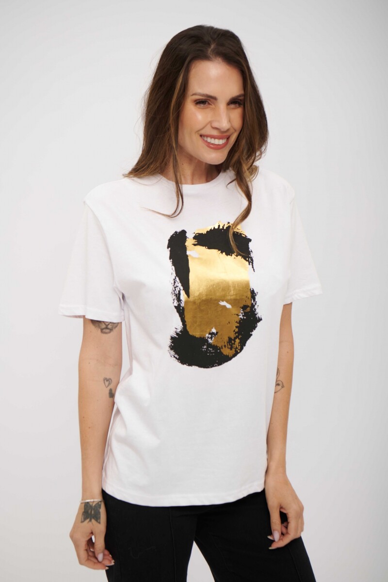 REMERA LUCHI DORADO