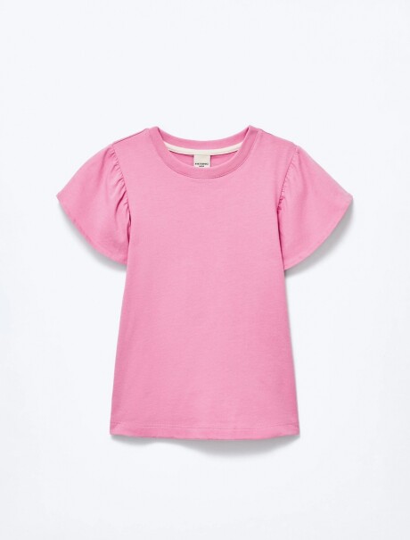 BLUSA MANGA CORTA INFANTIL ROSADO