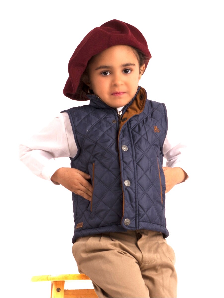 Chaleco Capitoneado de niño - Azul 
