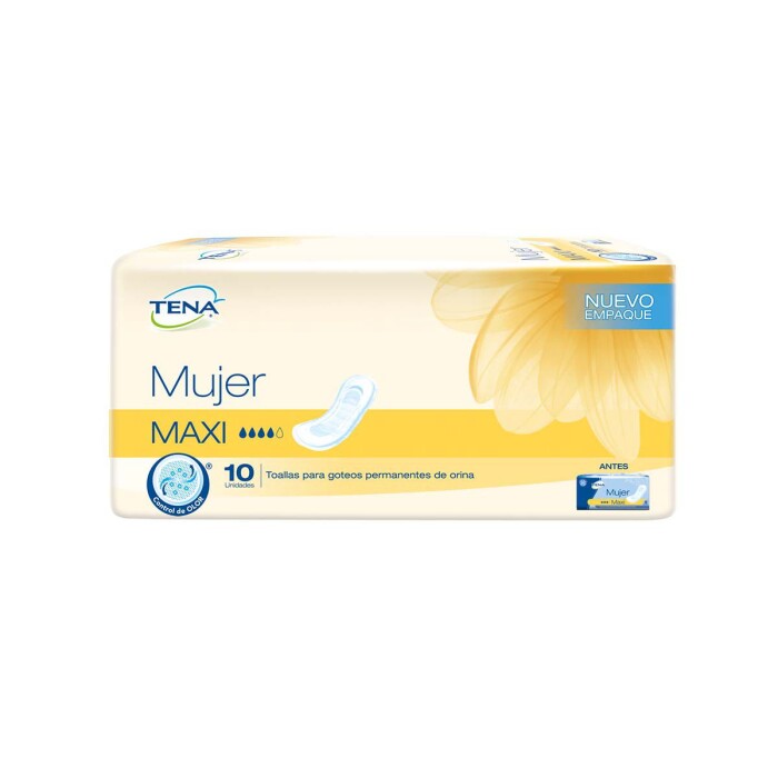 TENA MUJER TOALLA P/ INCONTINENCIA MAXI única