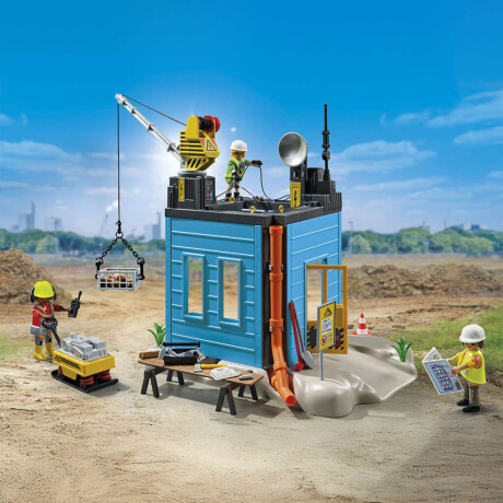 Construcción con Grúa Playmobil con Figuras 138 Piezas
