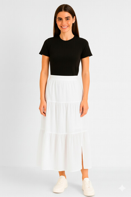Falda Moxie Blanco
