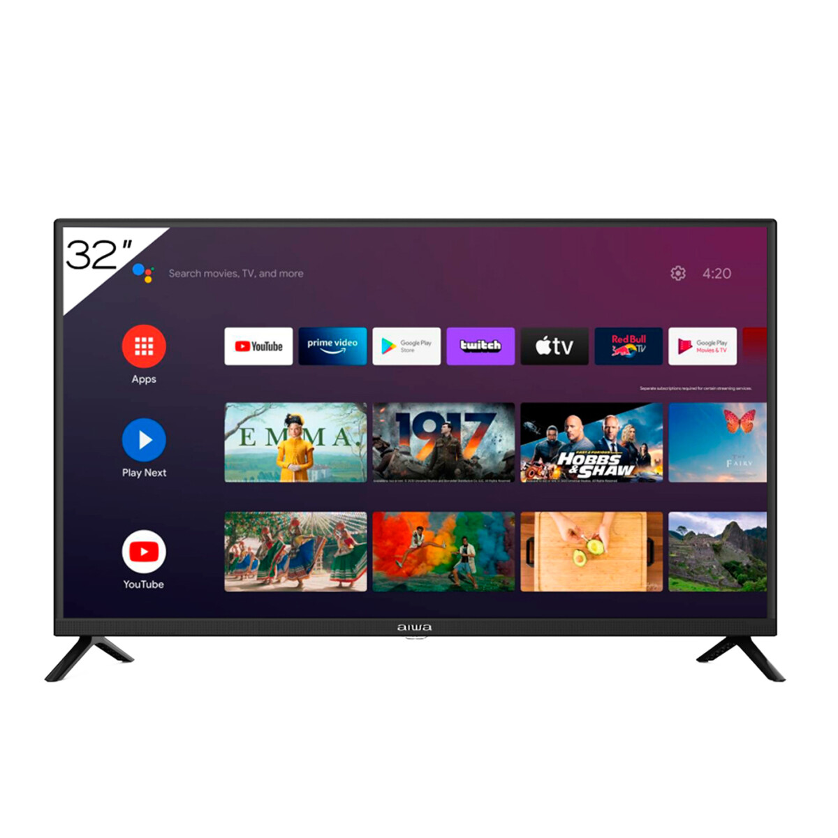 Smart Tv Aiwa Aw32b4sm 32'' Led 720p 60hz Isdbt Android — Compupel