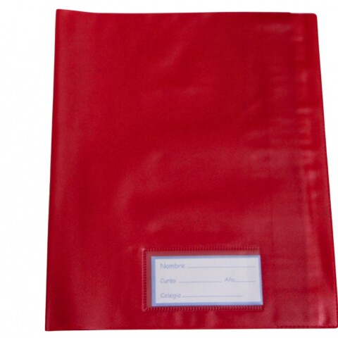 FORRO PARA CUADERNO TEORIA PVC COLOR ROJO FORRO PARA CUADERNO TEORIA PVC COLOR ROJO