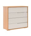 Comoda 4 cajones Moderna Beige