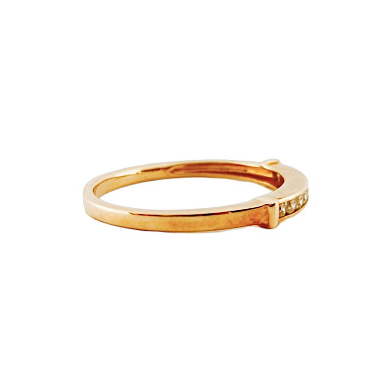 Anillo Medio Sin Fin-Oro bajo-Piedra Zirconia-AN8002 conpiedra