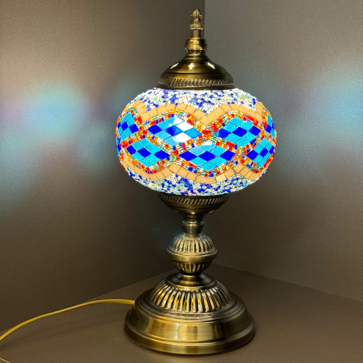 Lámpara De Mesa Turca / Marroquí Alto 37cm x Ø 18cm 