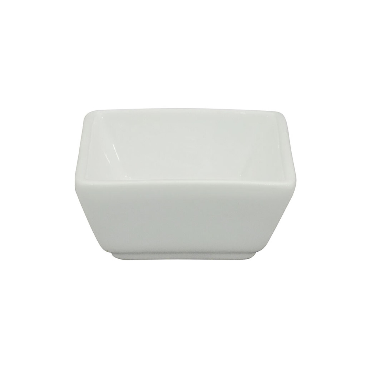 RAMEQUIN CUADRADO 7.5X2CM PORCELANA BLANCO 